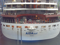 AIDASol im Dock der Meyer Werft