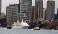 Hapag Lloyd Schiff MS Columbus in Sydney