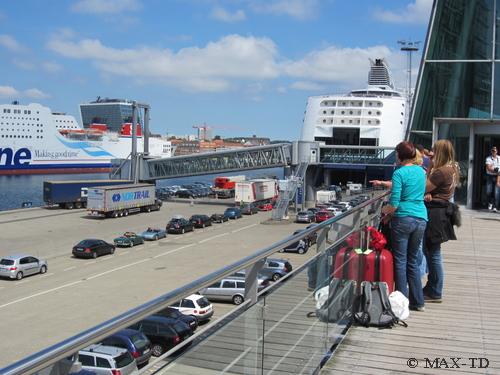 Zugang zum Norwegenkai in Kiel