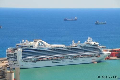 MS Ruby Princess in Barcelona