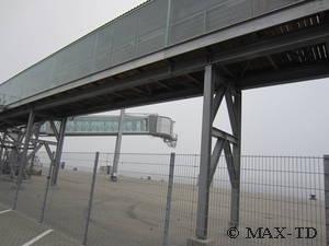 Ostseekai Kiel ohne Kreuzfahrtschiff