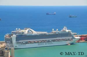 MS Ruby Princess in Barcelona