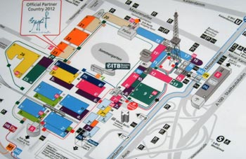Plan der ITB Berlin 2012