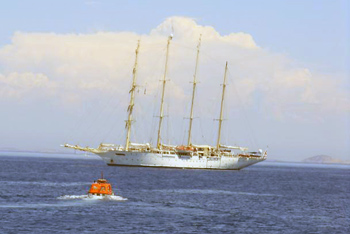 Segelkreuzfahrtschiff Star Clipper im Mittelmeer