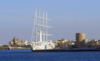 Windstar Spirit in Rhodos